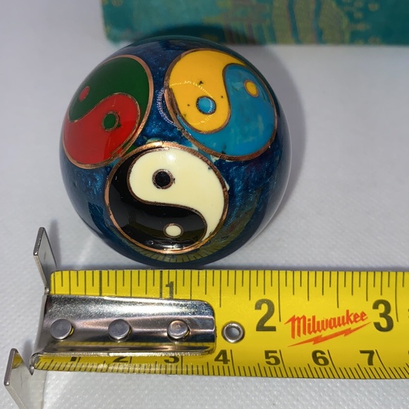 Chinese Large Musical Baoding Balls Stress Relief Relaxation Asian with Case - Picture 7 of 11